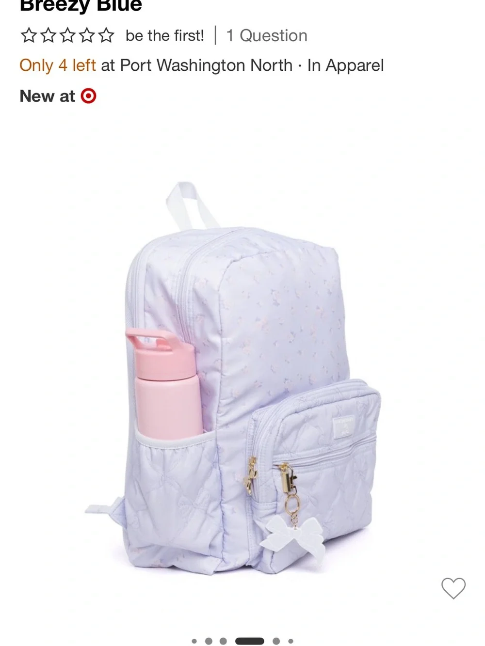 LoveShackFancy x Target - Yoobi Everblooming Rosettes Ditsy Backpack Breezy Blue